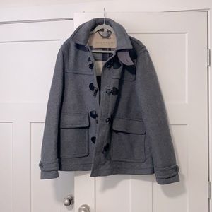 NWOT Men’s XXL Gray Burberry Wool Coat